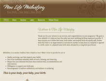 Tablet Screenshot of newlifemidwifery.org